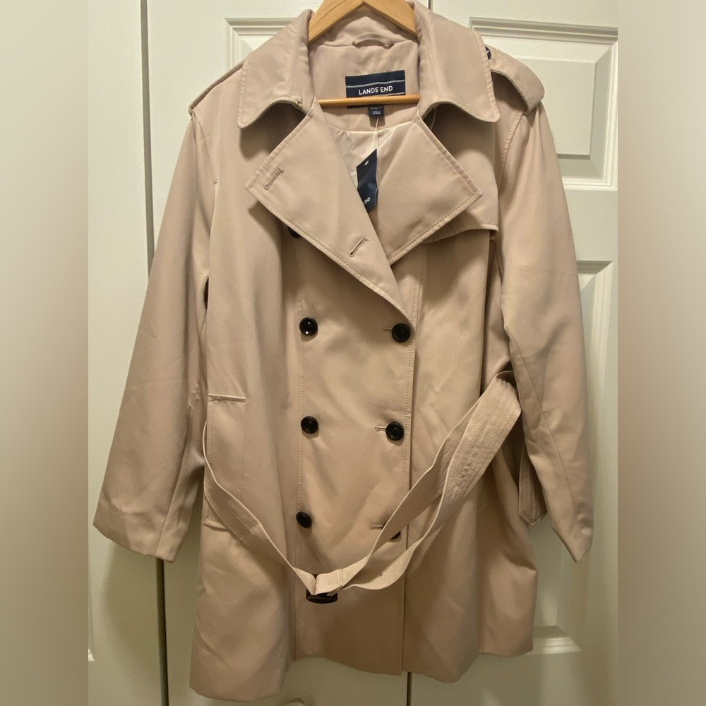 Lands’ End Short Trench Coat